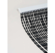 Kralengordijn met zwarte kralen