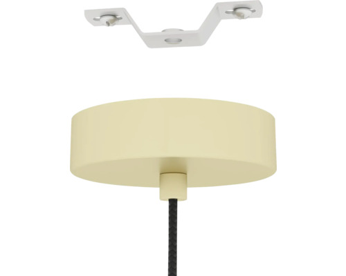 Hanglamp met afdekplaat en beugel