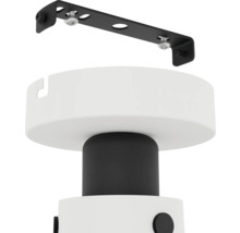 Gedetailleerde weergave van een plafondlamp met montagebeugel