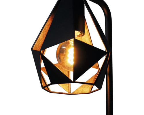 Close-up van een geometrische lamp met gloeilamp