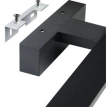 Huisnummer zeven van metaal met montagemateriaal