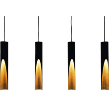 Hanglamp met meerdere lampen en cilindrische kap