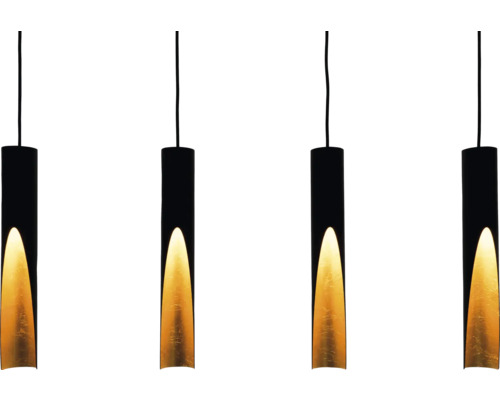 Hanglamp met meerdere lampen en cilindrische kap