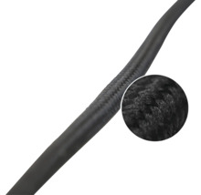 Zwarte textielkabel met detailweergave