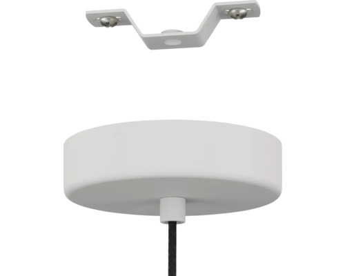 Plafondbeugel en lampenkap voor een hanglamp