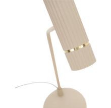 Tafellamp met geribbelde lampenkap