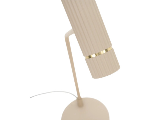 Tafellamp met geribbelde lampenkap