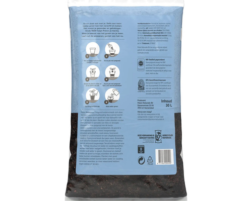 Zak met 30 liter Pokon Waterproof potgrond