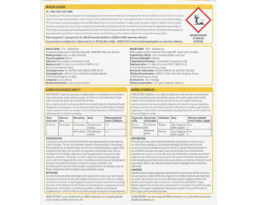 Informatie over Magik Grain ongediertebestrijdingsmiddel