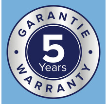 Vijf jaar garantie