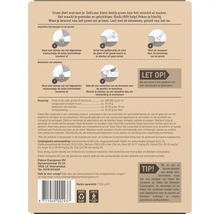 Pokon Bio Lavameel productverpakking met gebruiksaanwijzing en doseringsadvies