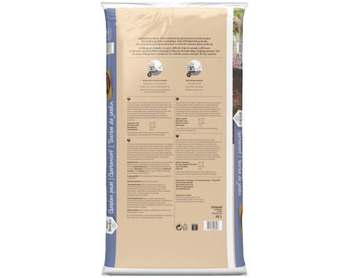 Zak Pokon tuinturf met 40 liter inhoud voor bodemverbetering