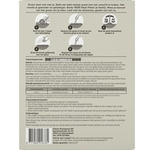 Instructies voor gazononderhoud met de stappen: maaien, bemesten, besproeien en korrels strooien