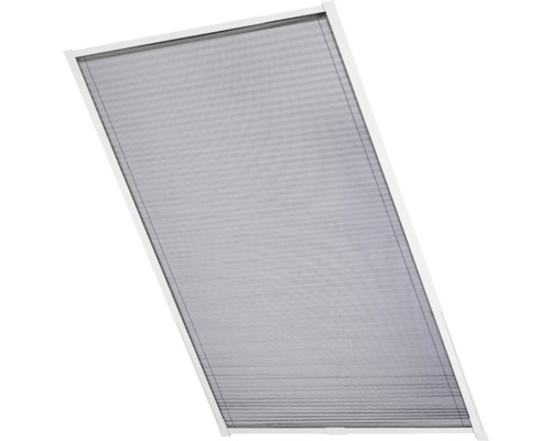 TESA Plisséhor dakraam wit 102x164 cm Insectenhor plissé voor ramen met wit frame en fijnmazig gaas.