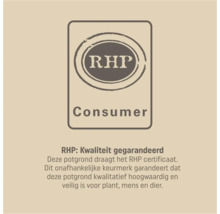 RHP Consumer keurmerk voor kwalitatief hoogwaardige en veilige potgrond