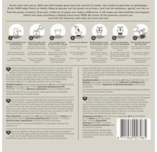 Gebruiksaanwijzing voor Pokon Potgrond Compact in zeven stappen met illustraties en gedetailleerde productinformatie.