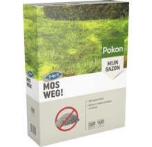 Pokon Mos Weg 2-in-1 gazonmest en mosbestrijding voor 100 vierkante meter, 3500 gram verpakking.