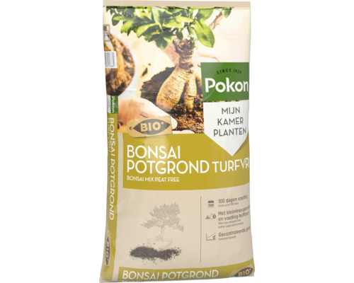 Pokon Bio Bonsai Potgrond turfvrij 5 liter met kleimineralen voor 100 dagen voeding