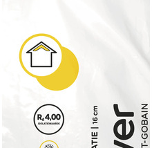 Symbool voor dakisolatie met een isolatiewaarde Rd van 4,00.