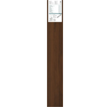 Stootbord van laminaat met houtstructuur, circa 130 x 20 centimeter, 8 millimeter dikte, Pertura Logo, certificaat voor duurzaam bosbeheer.