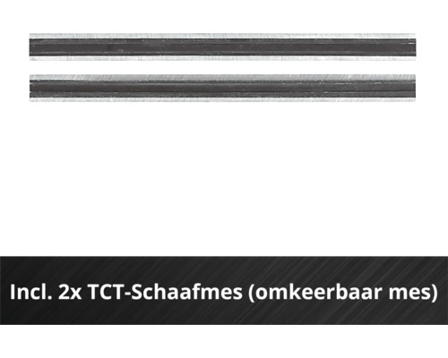 Twee TCT-schaafmessen, omkeerbare messen van hardmetaal.