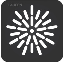 Laufen logo en symbool voor whirlpoolfunctie