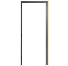 Stalen deurkozijn voor binnendeuren in antraciet.