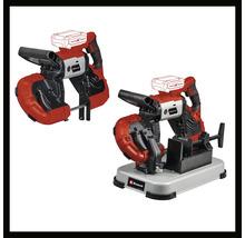 Einhell accu-lintzaag voor stationair en mobiel gebruik, compatibel met het Power X-Change accusysteem.