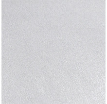 Detailopname van een wit vliesbehang met een gestructureerde stucwerklook.