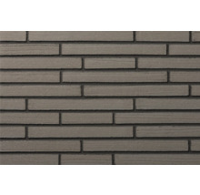 Steenstrips van beton in langwerpig formaat met een gestructureerd oppervlak.