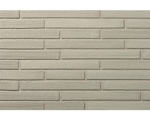 Wandbekleding in horizontale steenstripoptiek met een gestructureerd oppervlak.