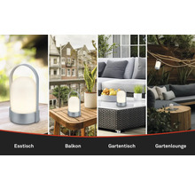 Draagbare LED-buitenlamp voor eettafel, balkon, tuintafel en tuinlounge in verschillende toepassingsscenario's.
