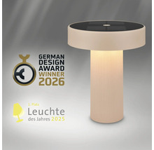 Cilindrische tafellamp, winnaar van de German Design Award 2026 en 1e plaats Lamp van het Jaar 2025.