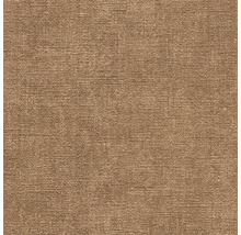 Bruin behang met een fijne horizontale geweven structuur