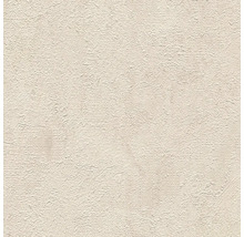 Beige vliesbehang met een gestructureerd oppervlak in pleisterlook.