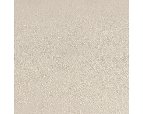 Gestructureerd vliesbehang met beige pleisterlook.