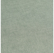 Groen behang met gestructureerd oppervlak in linnenlook.