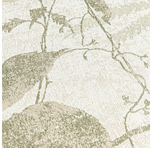 Behang met structuur en een patroon van bladeren en takken