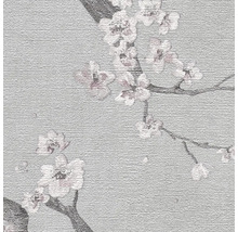 Behang met kersenbloesemmotief op een achtergrond met structuur
