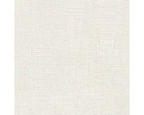 Gestructureerd behang met een fijne, horizontale linnenstructuur.