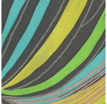 Abstract behang met een patroon van gebogen lijnen en een gestructureerd oppervlak.