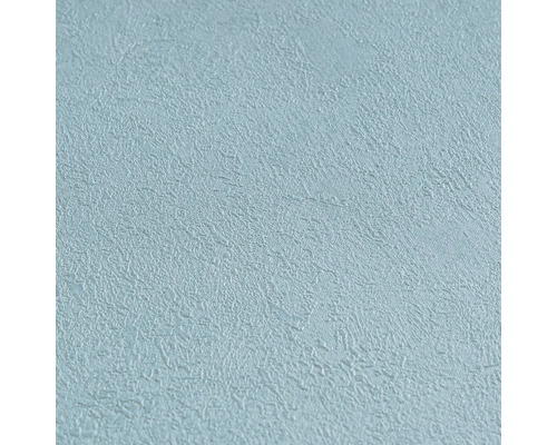 Vliesbehang met fijne pleisterstructuur in lichtblauw