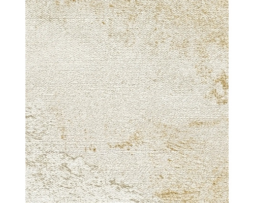 Vliesbehang met horizontale structuur en metaalachtige accenten in steenlook.