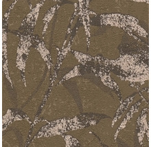 Behang met bladpatroon en glanzende textuur.