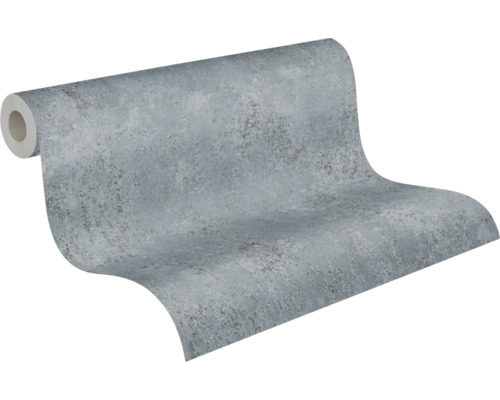Vliesbehang betonlook grijs met gestructureerd oppervlak