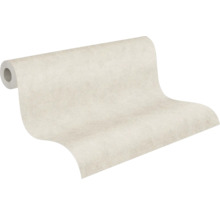 Licht gestructureerde behangrol in lichtbeige met stucwerklook.