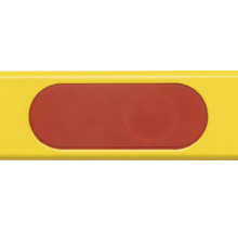 Ovaal inzetstuk of knop op een oppervlak.