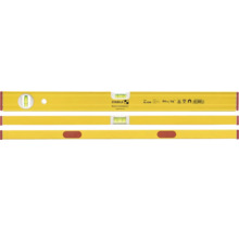 Gele Stabila waterpas type 80 ASM, 60 centimeter, magnetisch, met horizontale en verticale libel.