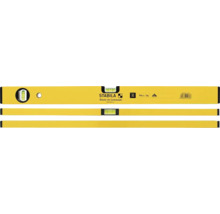 Stabila waterpas Type 70, 60 centimeter, geel, aluminium rechthoekprofiel met één horizontale en één verticale libel.