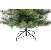 Kunstkerstboom den met dennenappels en metalen standaard